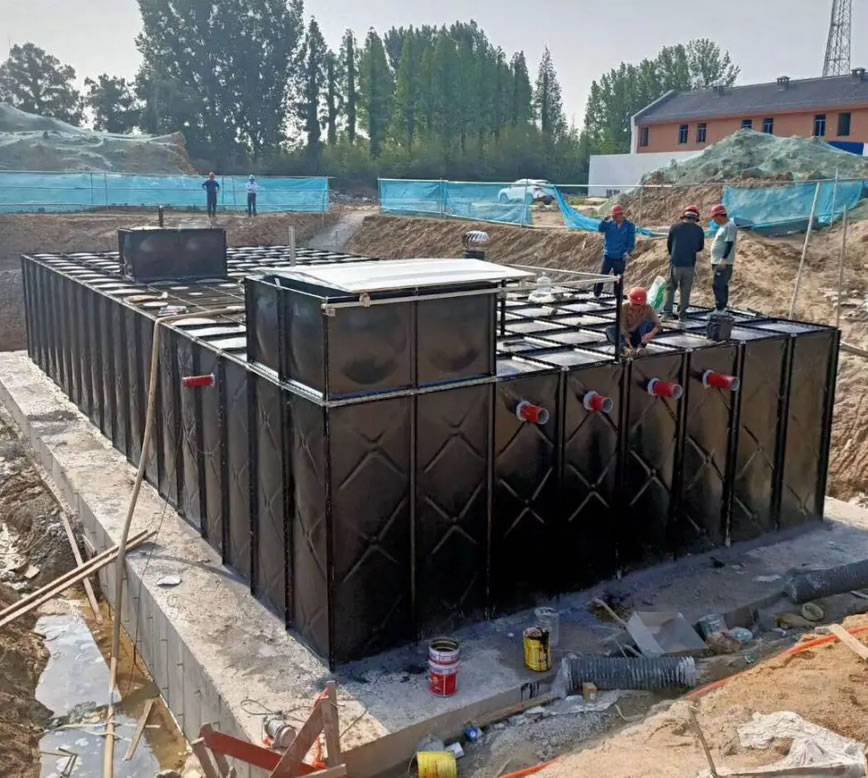 BDF地埋式消防水箱不占用地面空間成為城市消防的理想